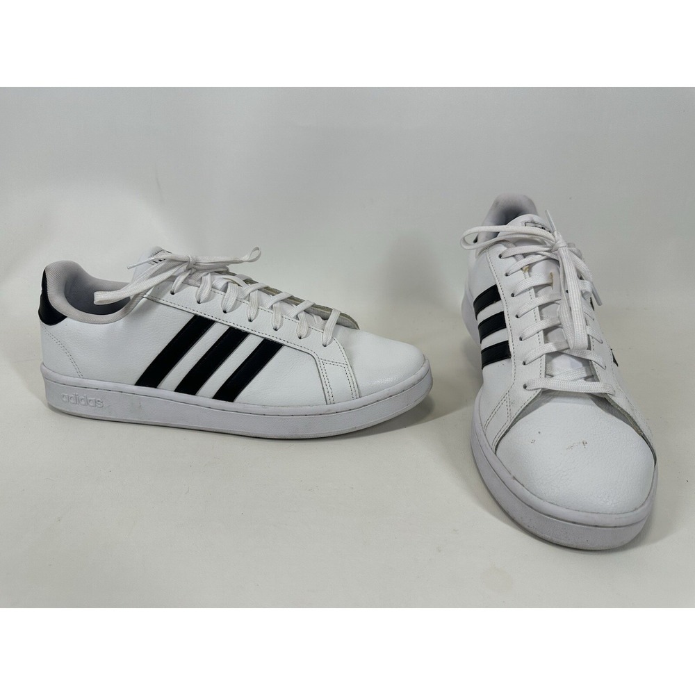 Adidas Grand Court Cloud Shoes White/Core Black size 13 F36392